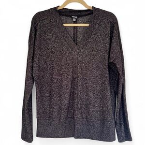 Buffalo David Bitton Women's Charcoal‎ V-Neck Sweater, XS